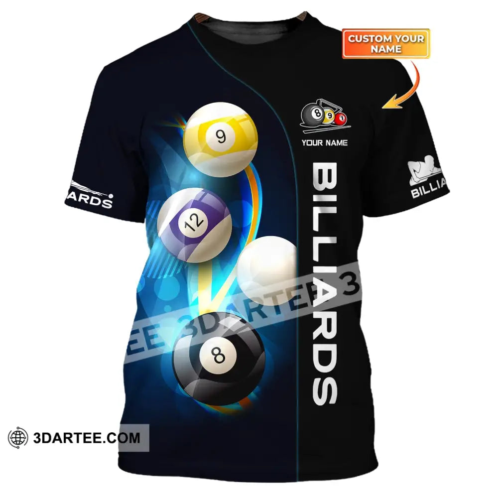 Unisex Shirt Billiards T-Shirt Pool Polo For Lovers / S