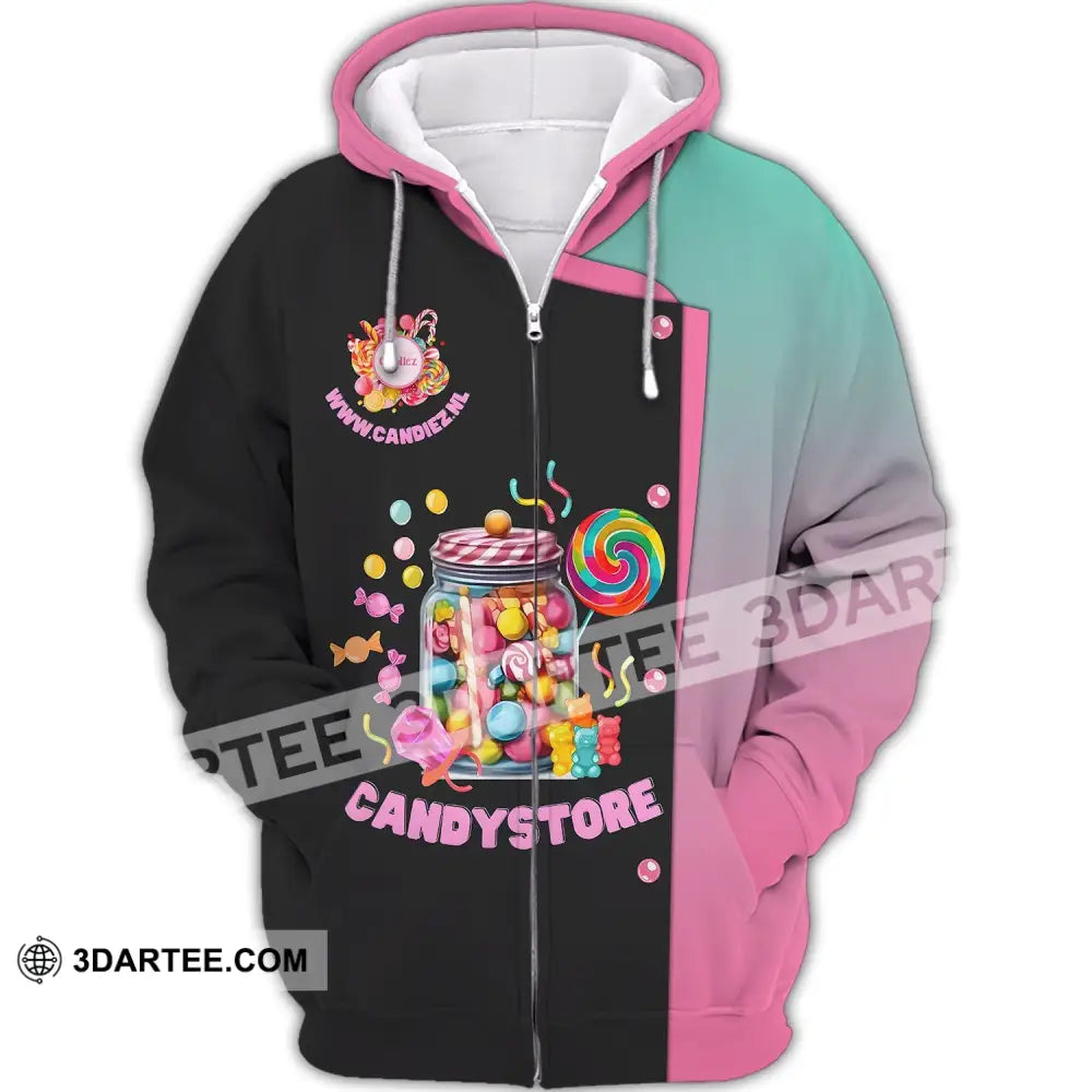 Unisex Shirt - Candy Store Gift For Lover Zipper Hoodie / S T-Shirt