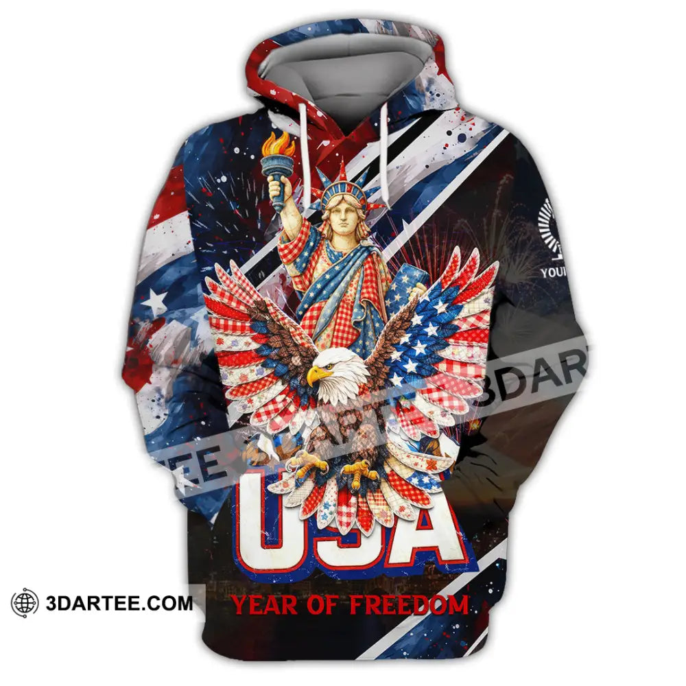 Unisex Shirt - Custom 250 Years Of United State Of America 3D Shirt Hoodie / S T-shirt