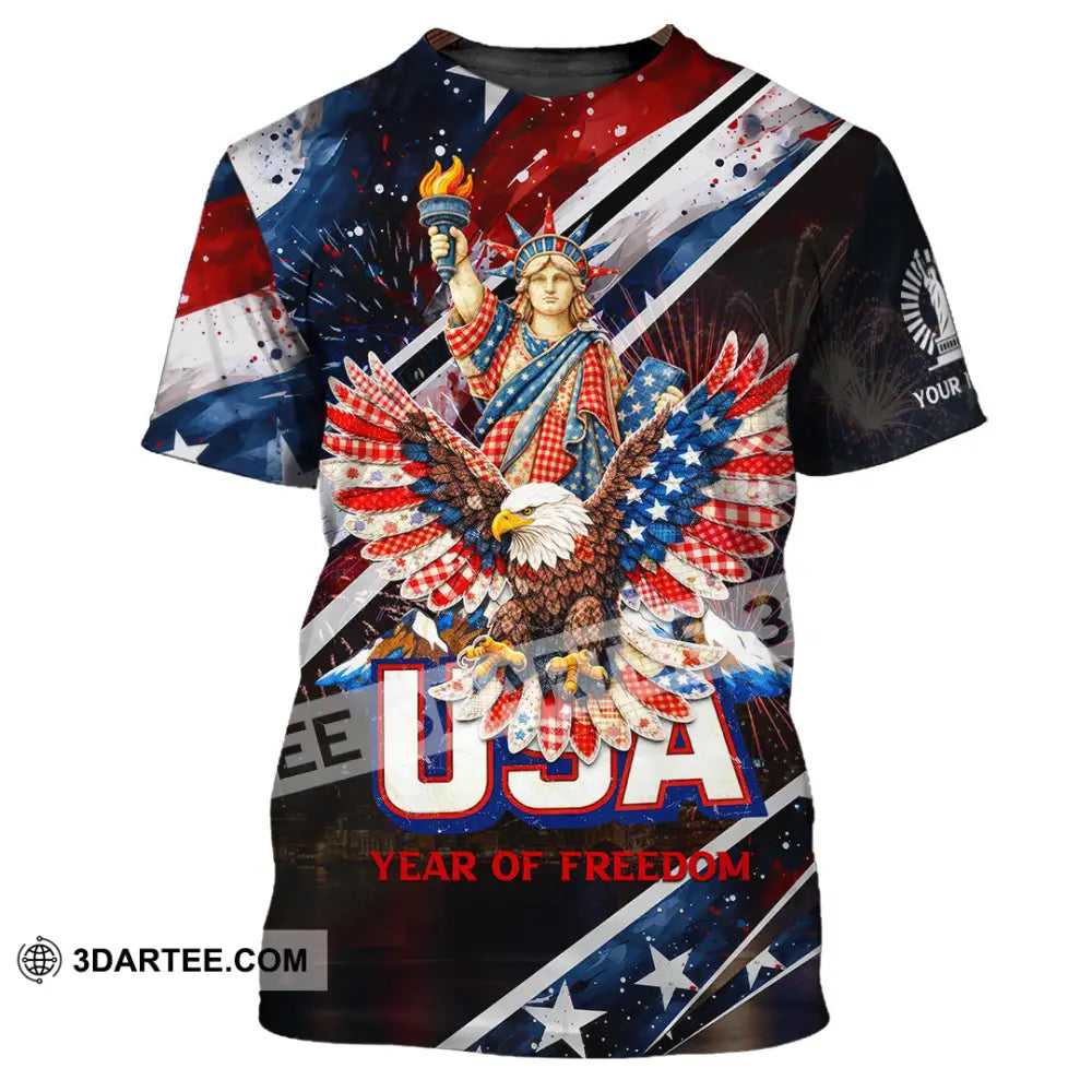 Unisex Shirt - Custom 250 Years Of United State Of America 3D Shirt T-Shirt / S T-shirt