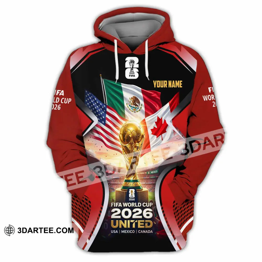 Unisex Shirt - Custom World Cup 2026 3D Shirt - Hoodie / S - T-shirt
