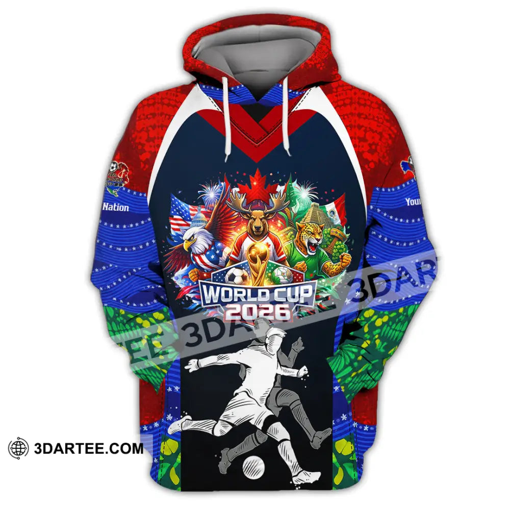 Unisex Shirt - Custom World Cup 2026 3D Shirt - Hoodie / S - T-shirt