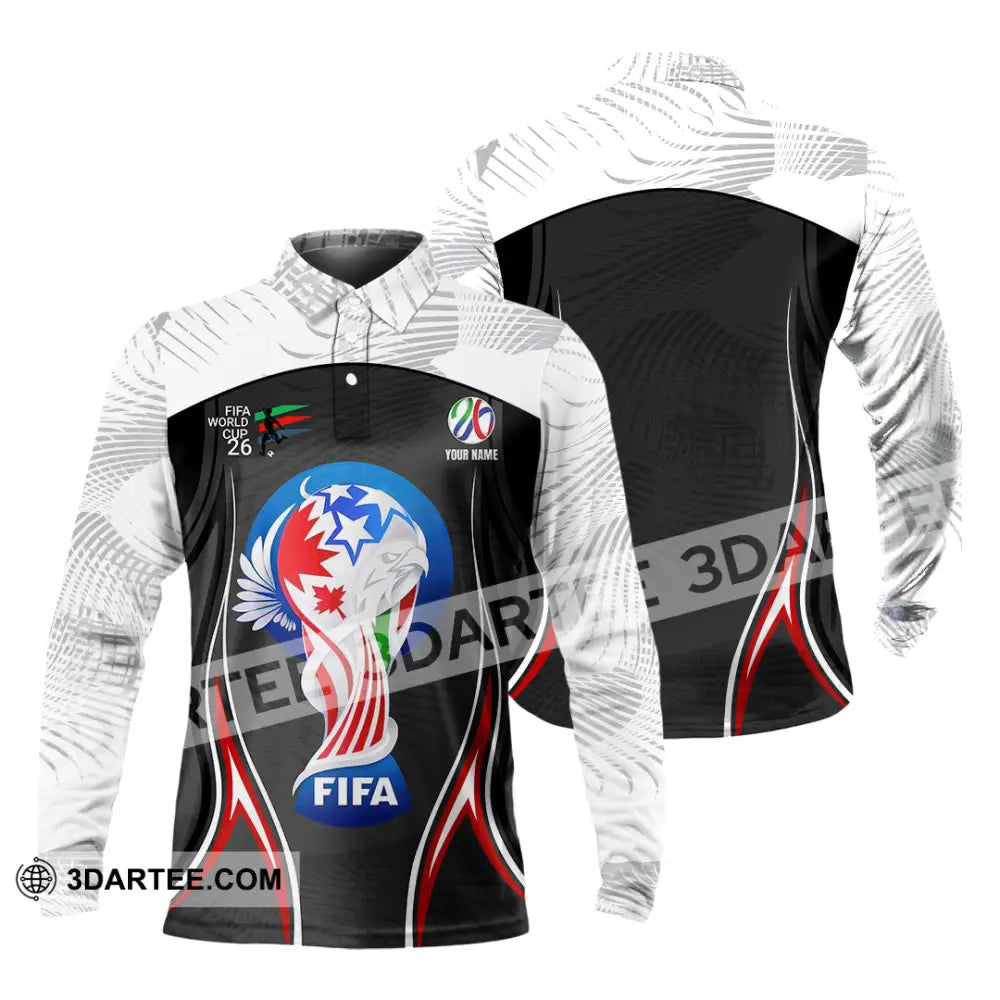Unisex Shirt - Custom World Cup 2026 3D Shirt Long Sleeve Polo / S T-shirt