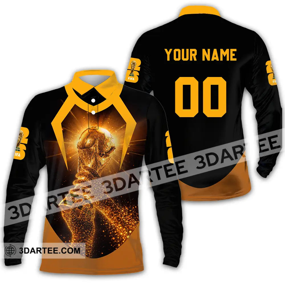 Unisex Shirt - Custom World Cup 2026 3D Shirt Long Sleeve Polo / S T-shirt