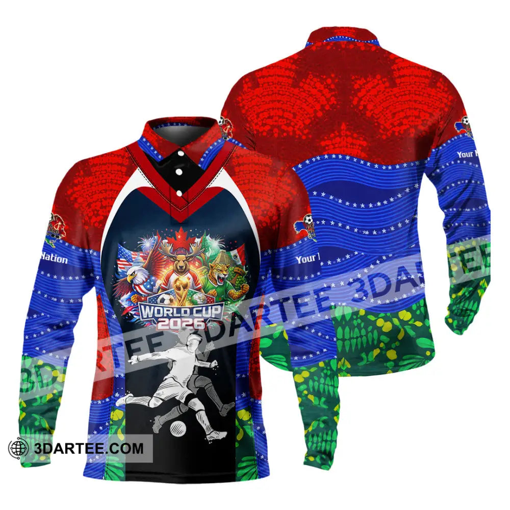 Unisex Shirt - Custom World Cup 2026 3D Shirt - Long Sleeve Polo / S - T-shirt