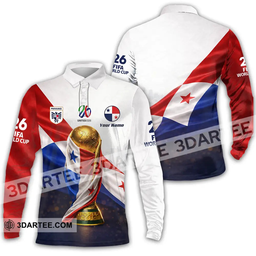 Unisex Shirt - Custom World Cup 2026 3D Shirt - Long Sleeve Polo / S - T-shirt
