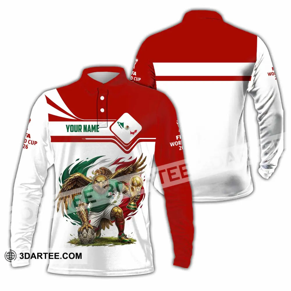 Unisex Shirt - Custom World Cup 2026 3D Shirt - Long Sleeve Polo / S - T-shirt