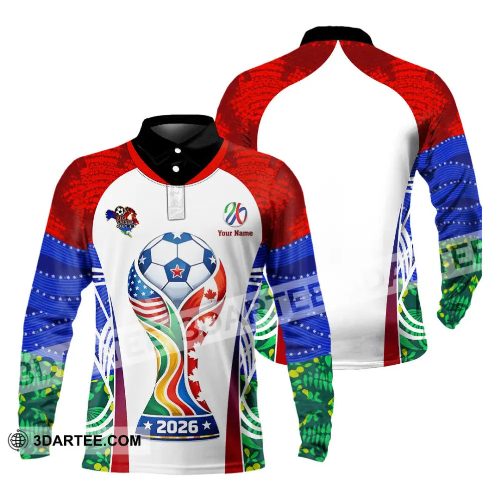 Unisex Shirt - Custom World Cup 2026 3D Shirt - Long Sleeve Polo / S - T-shirt