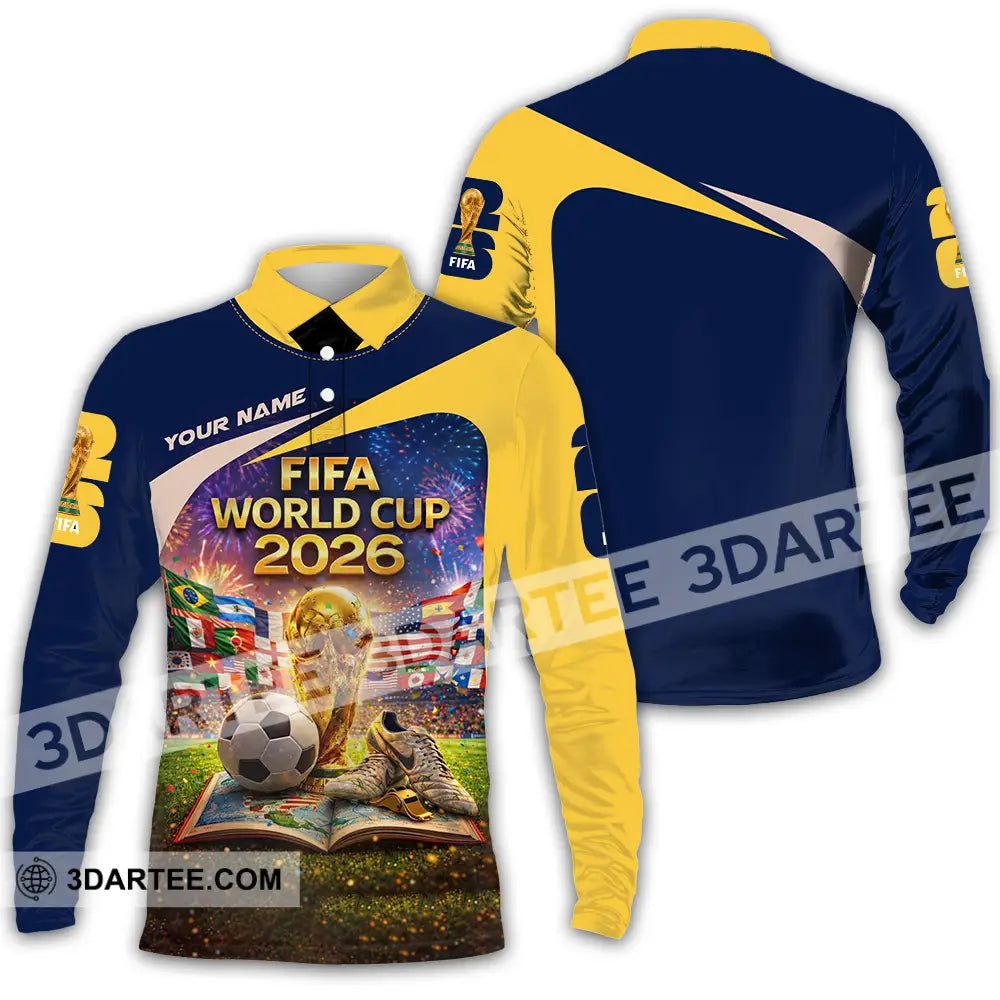 Unisex Shirt - Custom World Cup 2026 3D Shirt Long Sleeve Polo / S T-shirt