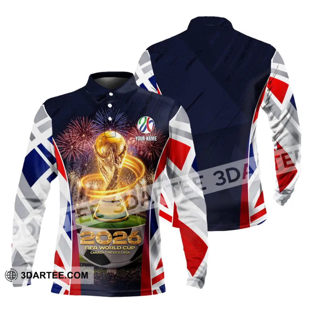 Unisex Shirt - Custom 2026 World Cup 3D Shirt Long Sleeve Polo / S T-shirt
