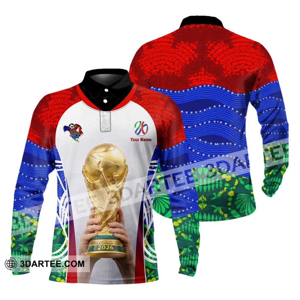 Unisex Shirt - Custom World Cup 2026 3D Shirt - Long Sleeve Polo / S - T-shirt