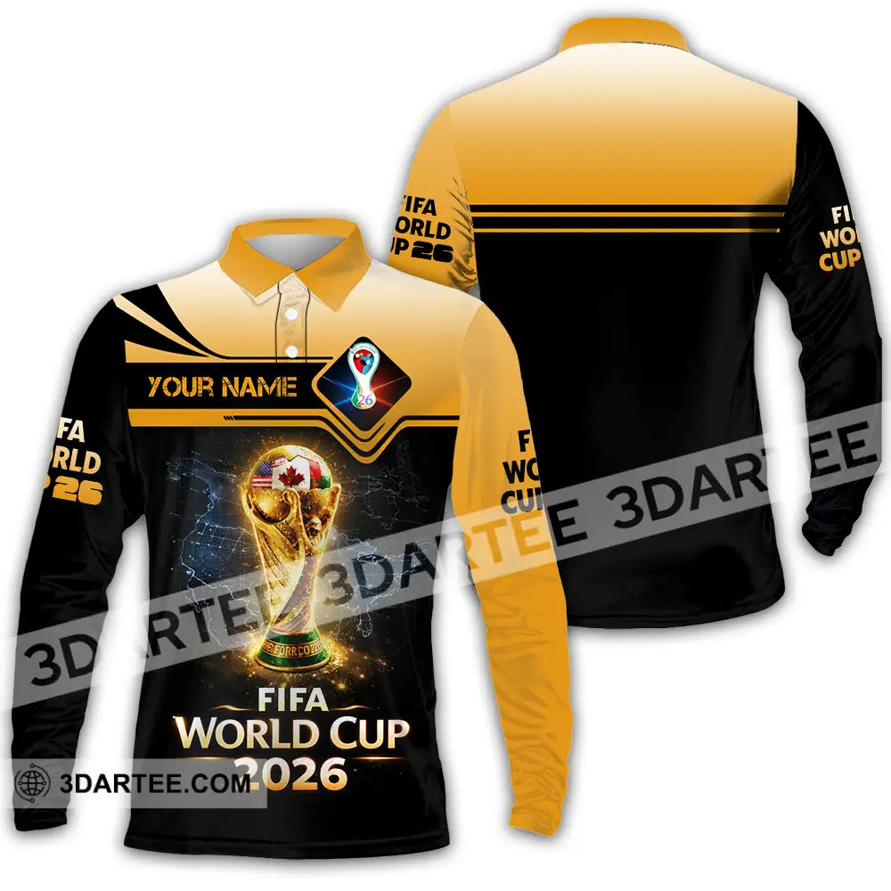 Unisex Shirt - Custom World Cup 2026 3D Shirt - Long Sleeve Polo / S - T-shirt