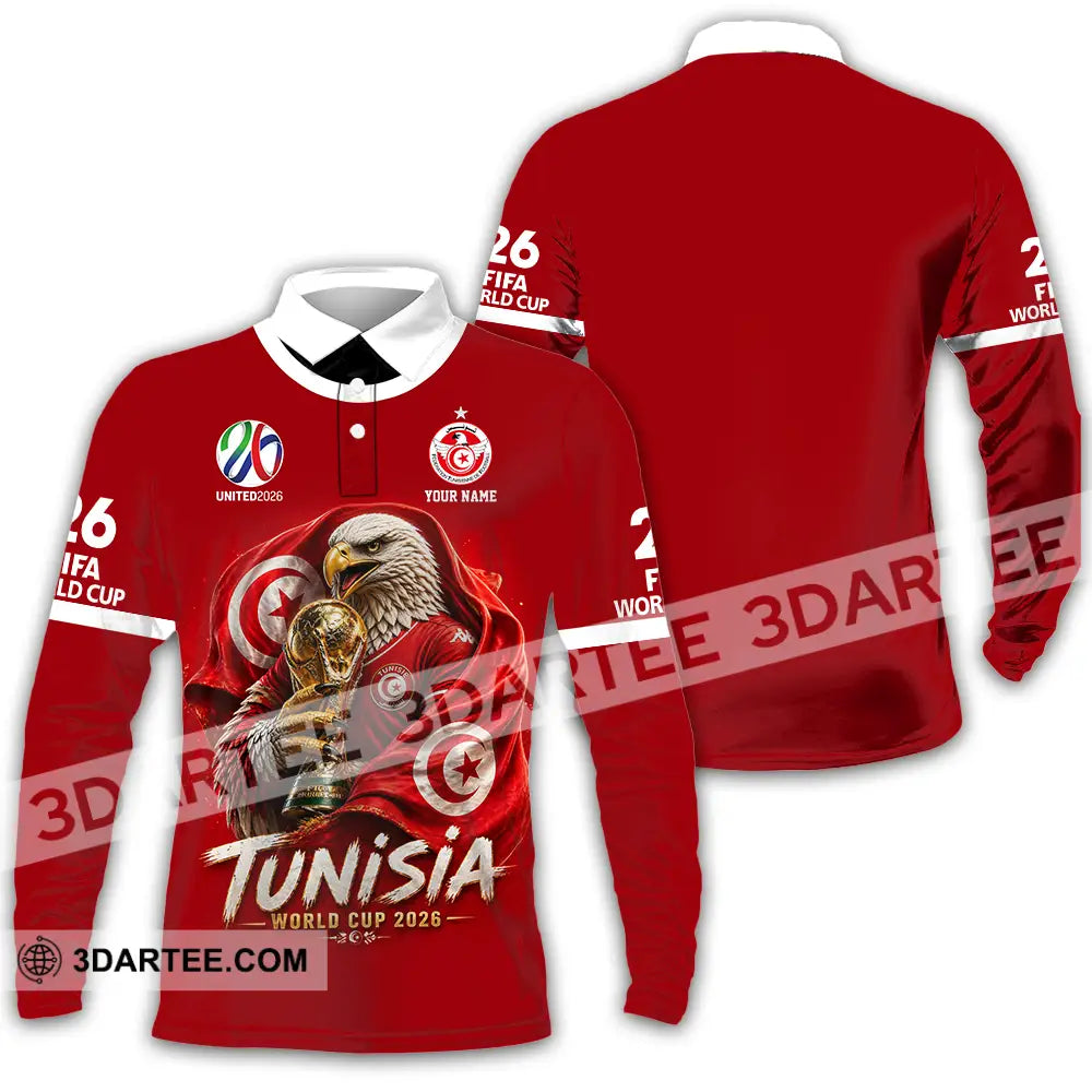 Unisex Shirt - Custom World Cup 2026 3D Shirt - Long Sleeve Polo / S - T-shirt