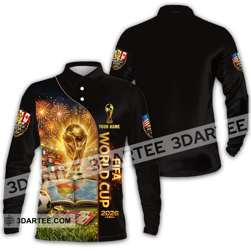 Unisex Shirt - Custom World Cup 2026 3D Shirt Long Sleeve Polo / S T-shirt