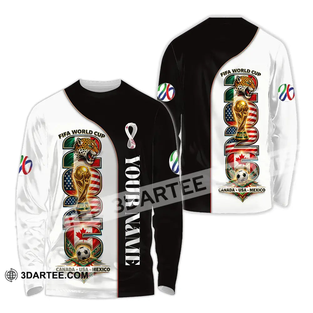 Unisex Shirt - Custom World Cup 2026 3D Shirt Long Sleeve Shirt / S T-shirt