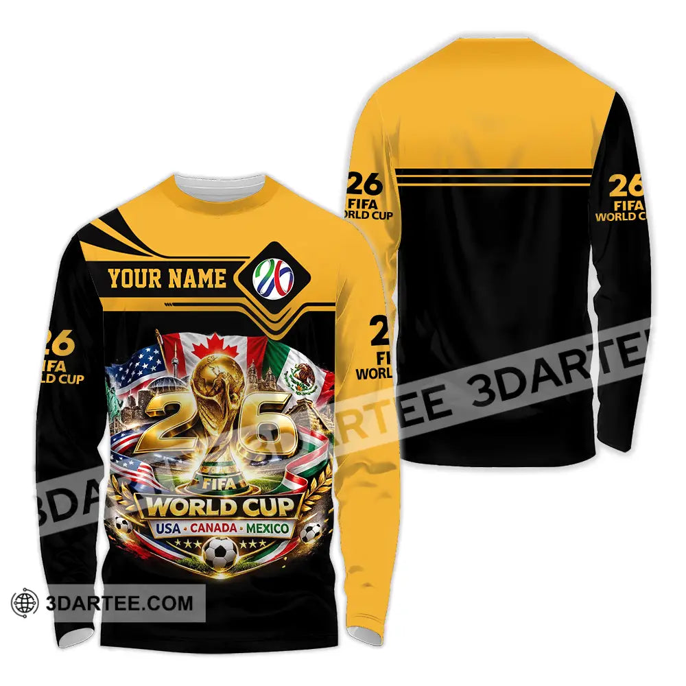 Unisex Shirt - Custom World Cup 2026 3D Shirt - Long Sleeve Shirt / S - T-shirt
