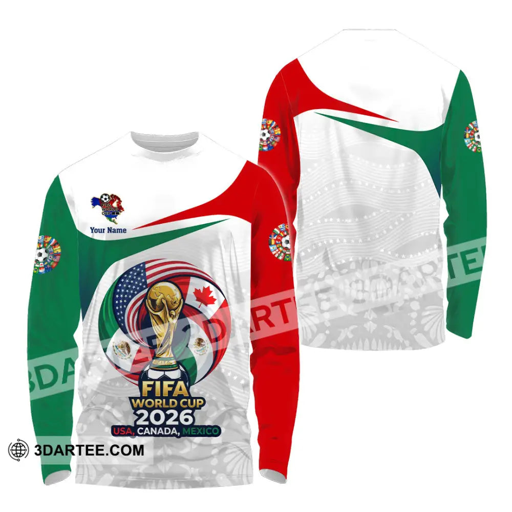 Unisex Shirt - Custom World Cup 2026 3D Shirt - Long Sleeve Shirt / S - T-shirt