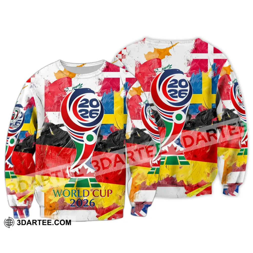 Unisex Shirt - Custom World Cup 2026 3D Shirt - Long Sleeve / S - T-shirt