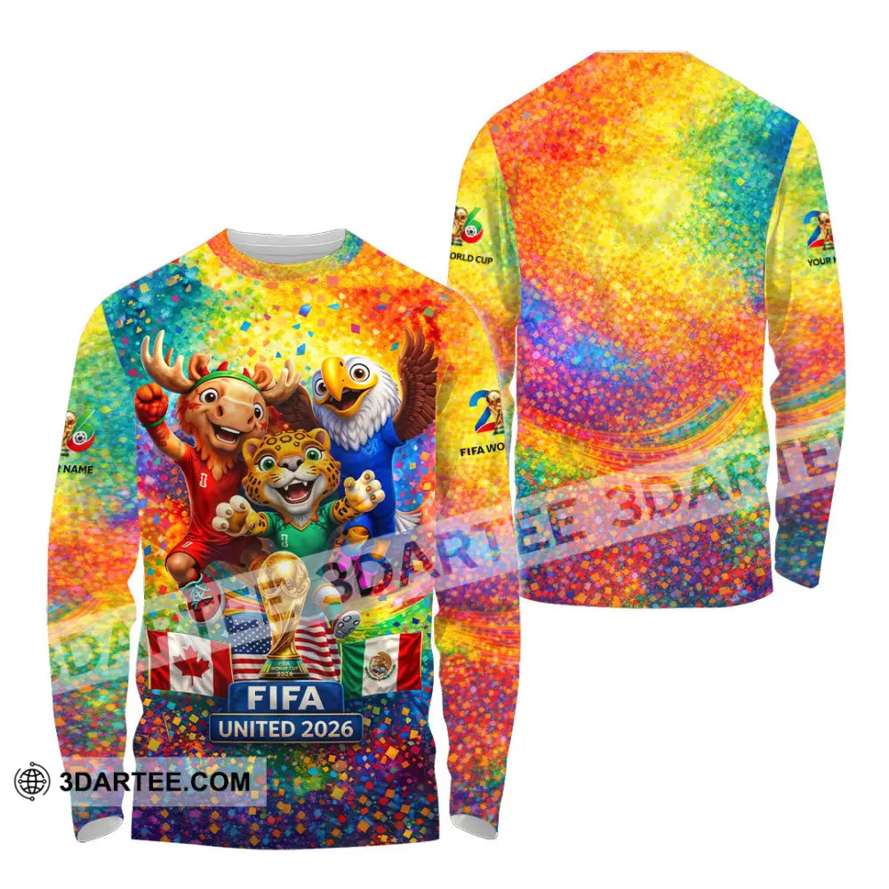 Unisex Shirt - Custom World Cup 2026 3D Shirt - Long Sleeve Shirt / S - T-shirt