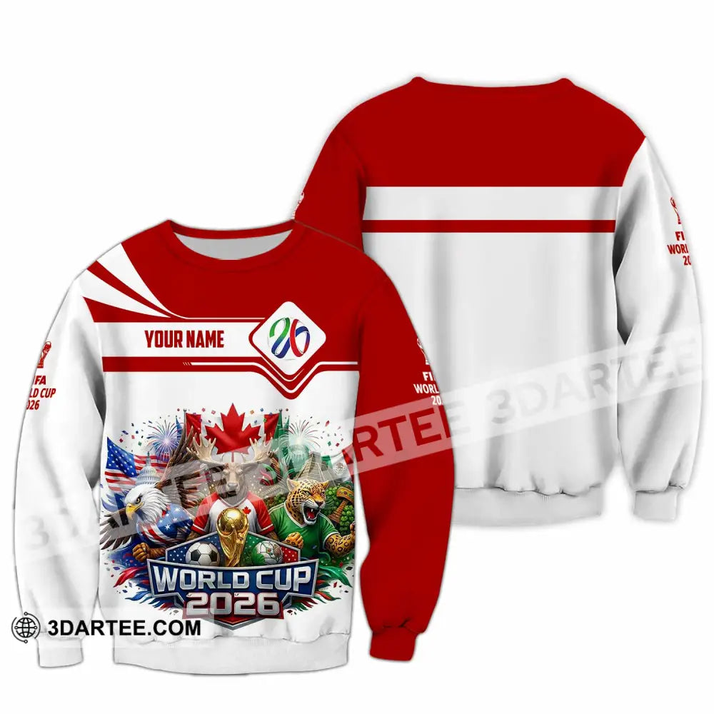 Unisex Shirt - Custom World Cup 2026 3D Shirt - Long Sleeve / S - T-shirt