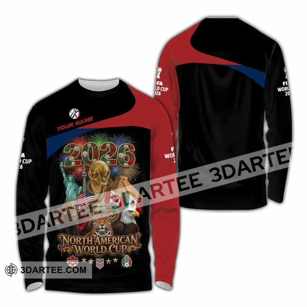 Unisex Shirt - Custom World Cup 2026 3D Shirt - Long Sleeve Shirt / S - T-shirt