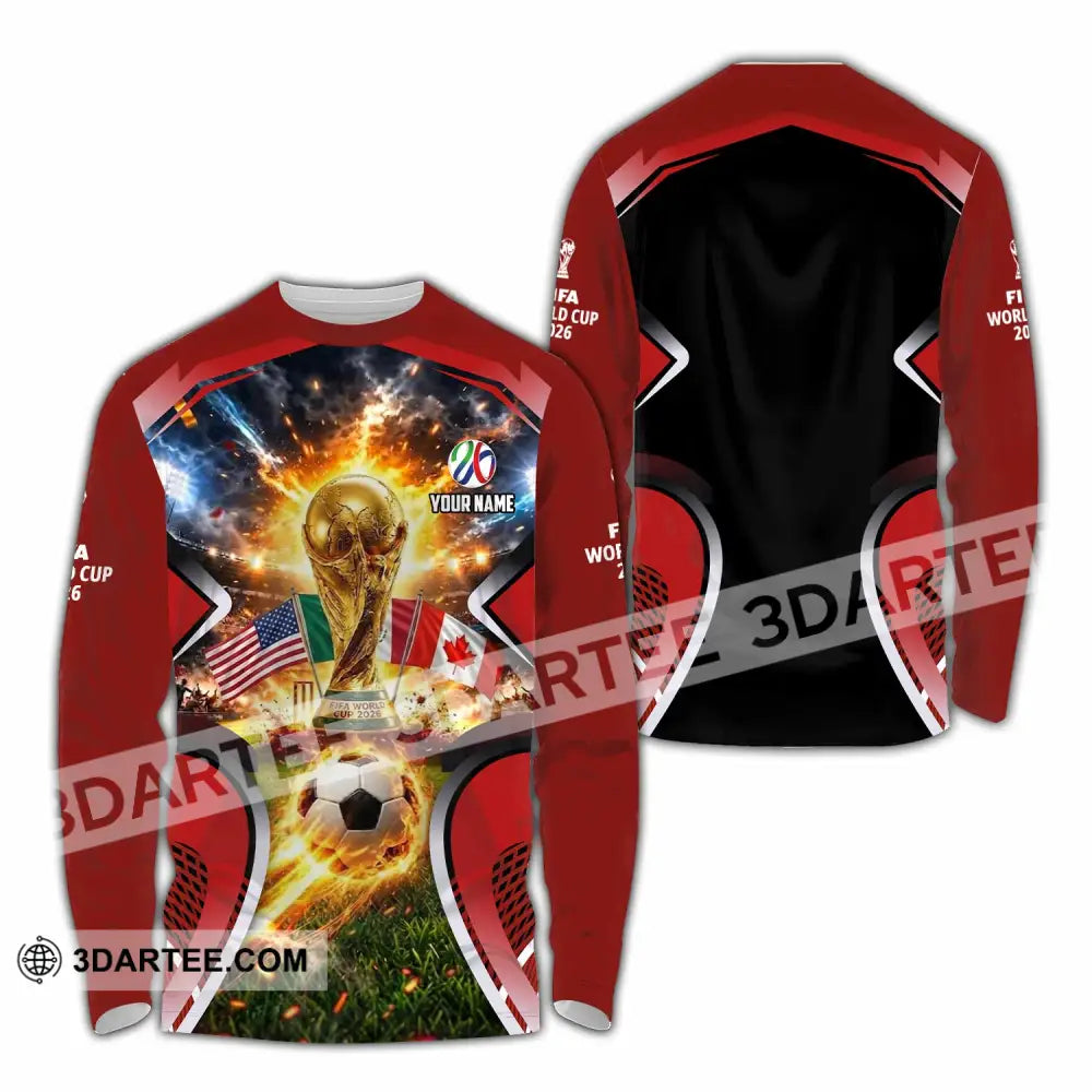 Unisex Shirt - Custom World Cup 2026 3D Shirt - Long Sleeve Shirt / S - T-shirt