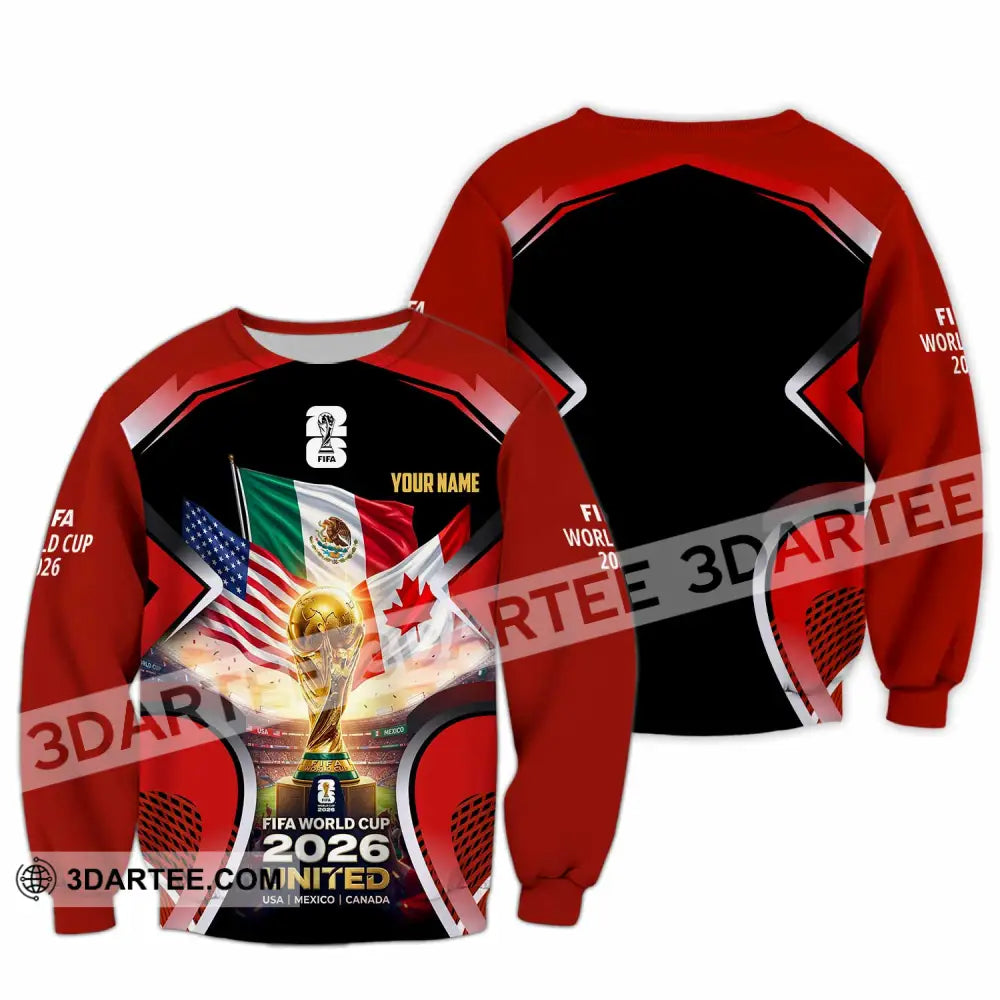 Unisex Shirt - Custom World Cup 2026 3D Shirt - Long Sleeve / S - T-shirt