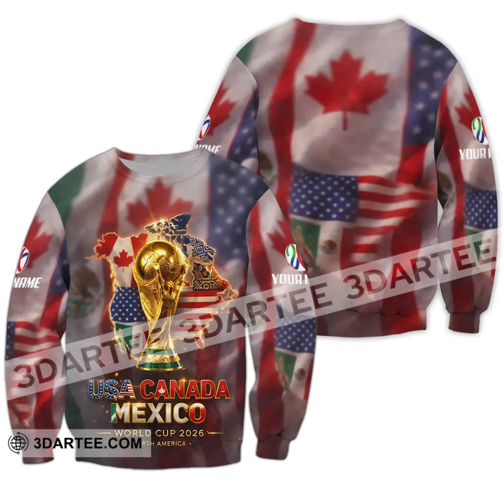 Unisex Shirt - Custom World Cup 2026 3D Shirt Long Sleeve / S T-shirt