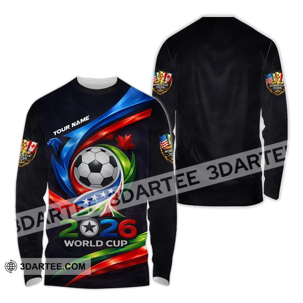 Unisex Shirt - Custom 2026 World Cup 3D Shirt Long Sleeve Shirt / S T-shirt