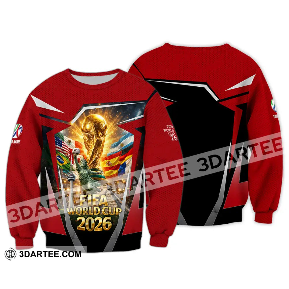 Unisex Shirt - Custom World Cup 2026 3D Shirt Long Sleeve / S T-shirt