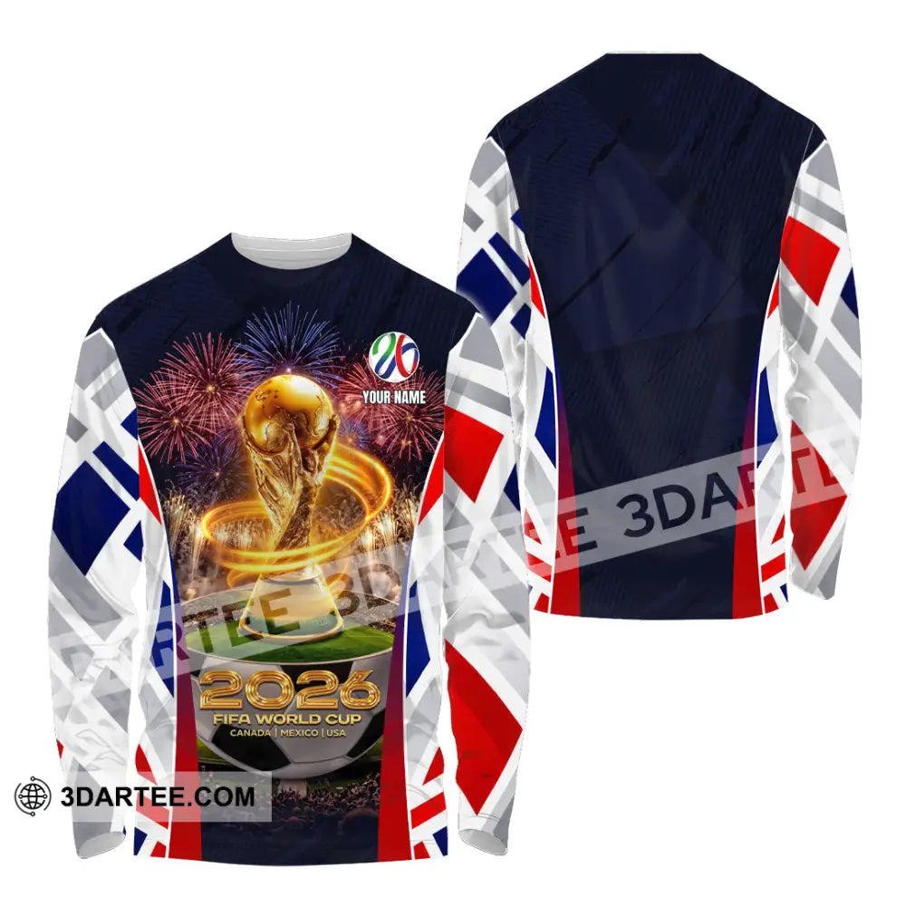 Unisex Shirt - Custom 2026 World Cup 3D Shirt Long Sleeve Shirt / S T-shirt