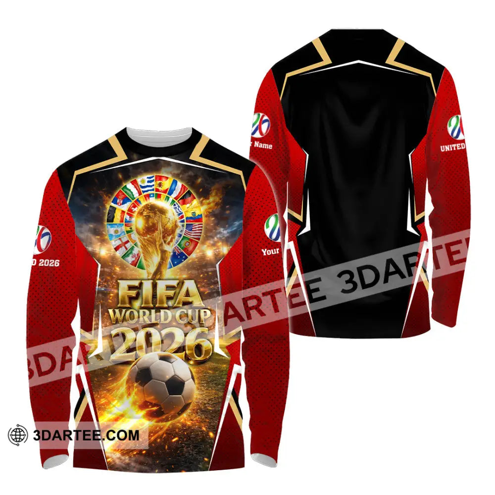 Unisex Shirt - Custom World Cup 2026 3D Shirt - Long Sleeve Shirt / S - T-shirt