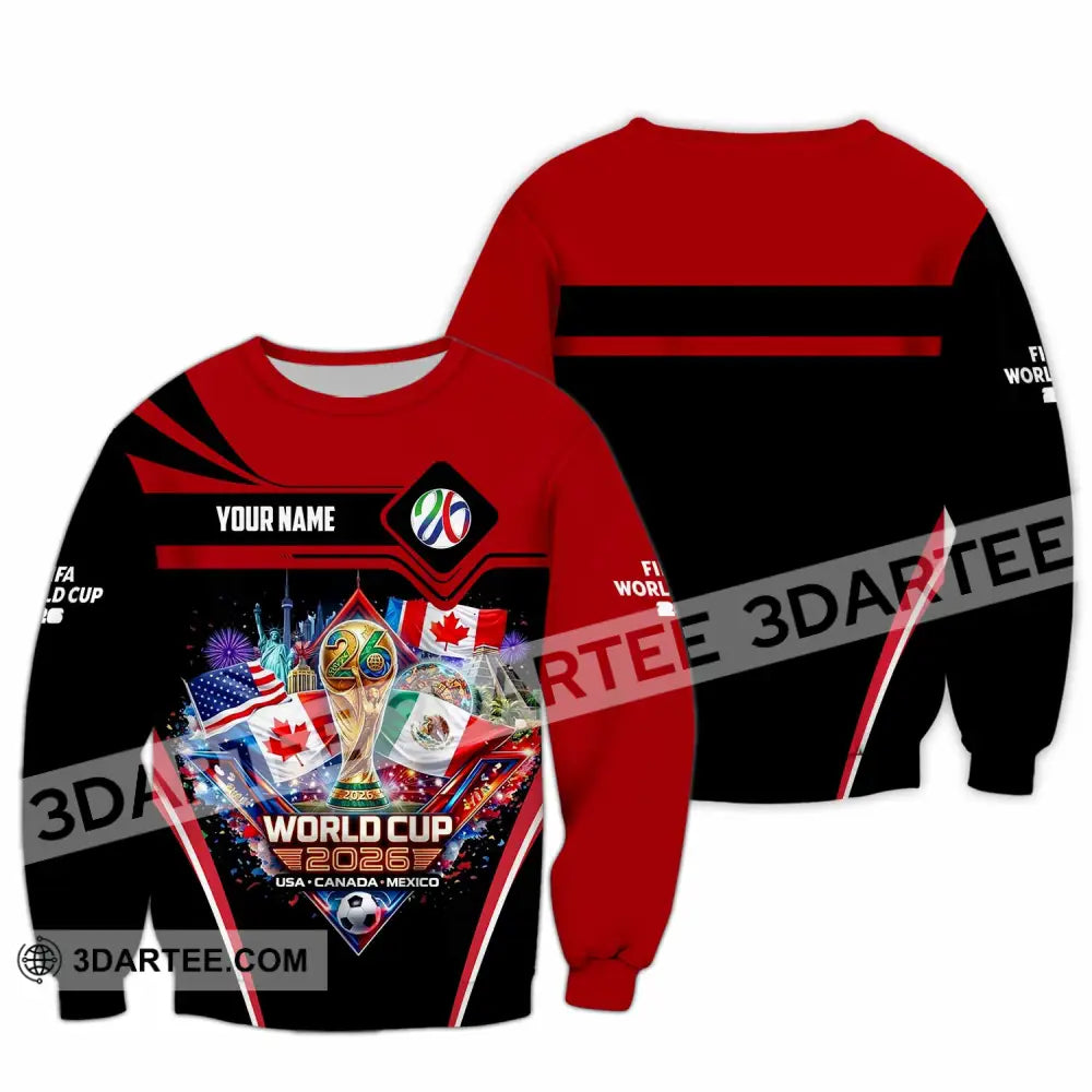 Unisex Shirt - Custom World Cup 2026 3D Shirt Long Sleeve / S T-shirt