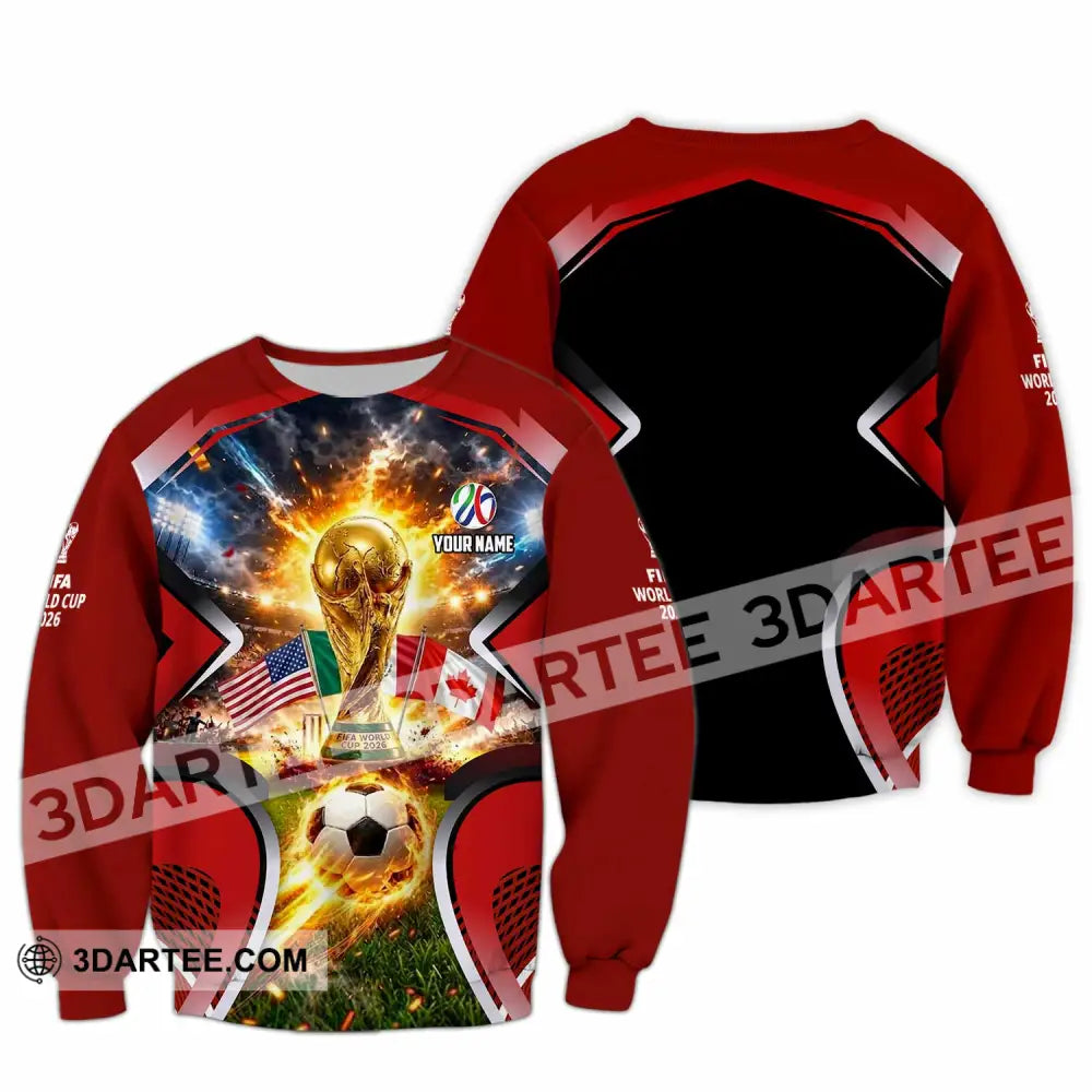 Unisex Shirt - Custom World Cup 2026 3D Shirt - Long Sleeve / S - T-shirt