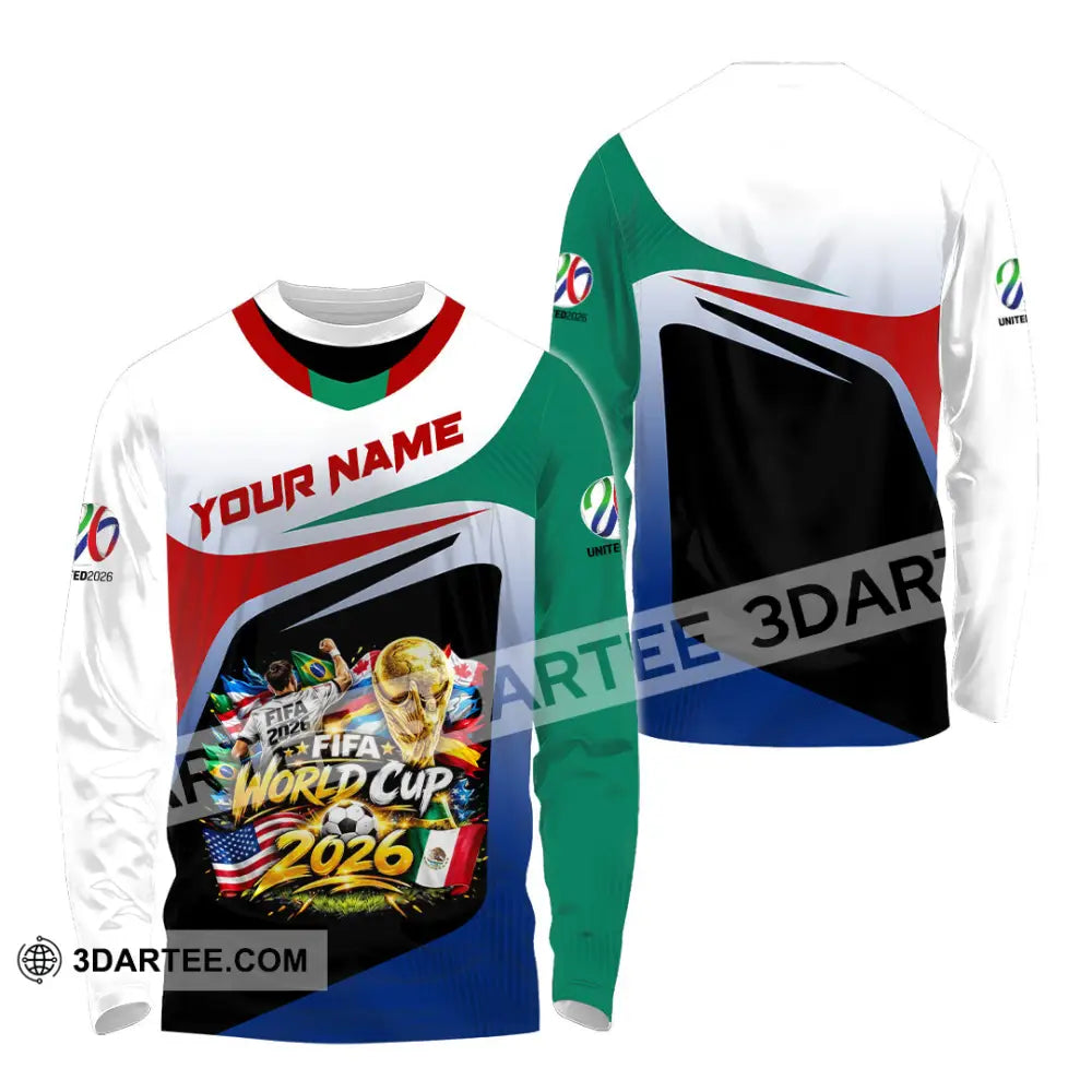 Unisex Shirt - Custom World Cup 2026 3D Shirt - Long Sleeve Shirt / S - T-shirt