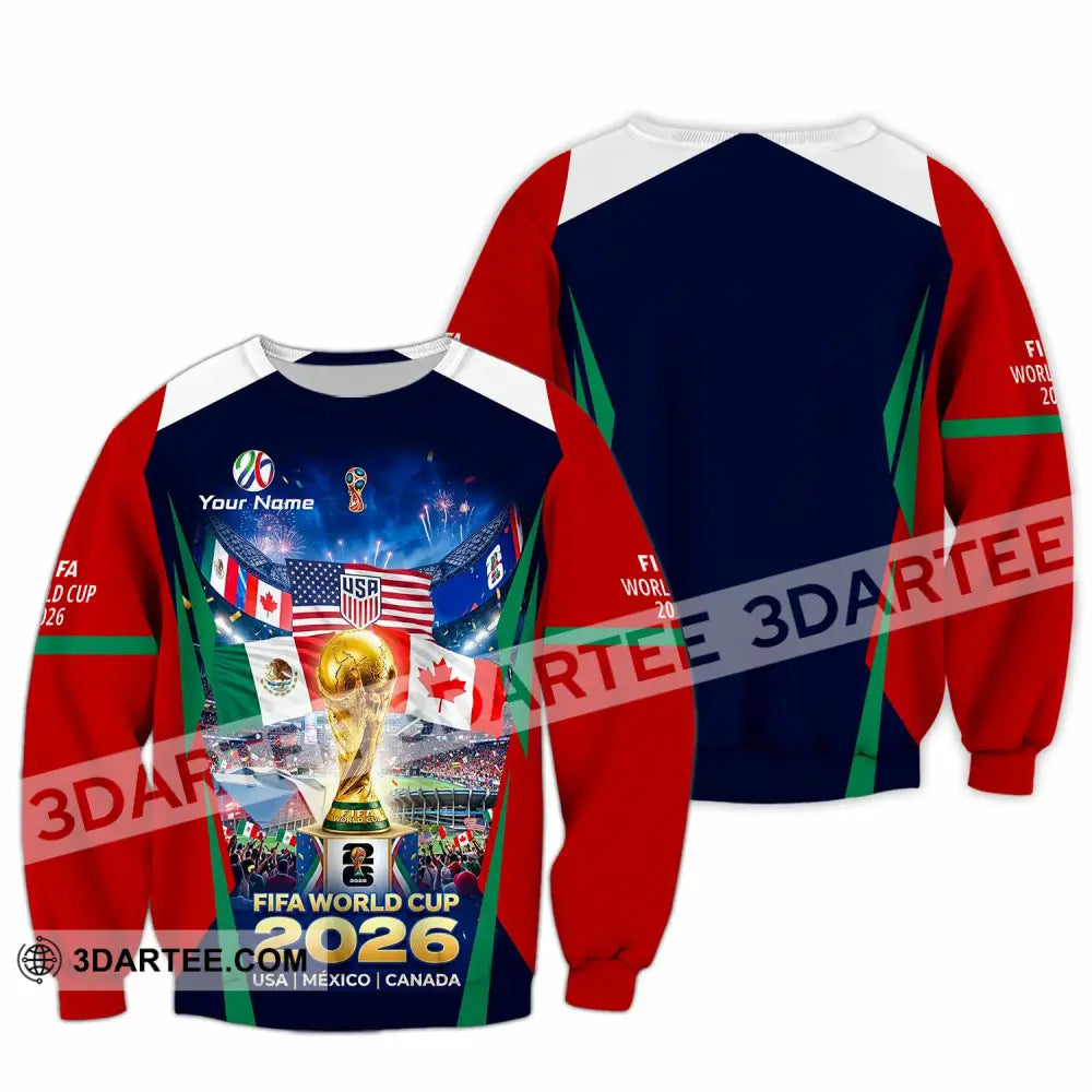 Unisex Shirt - Custom World Cup 2026 3D Shirt Long Sleeve / S T-shirt