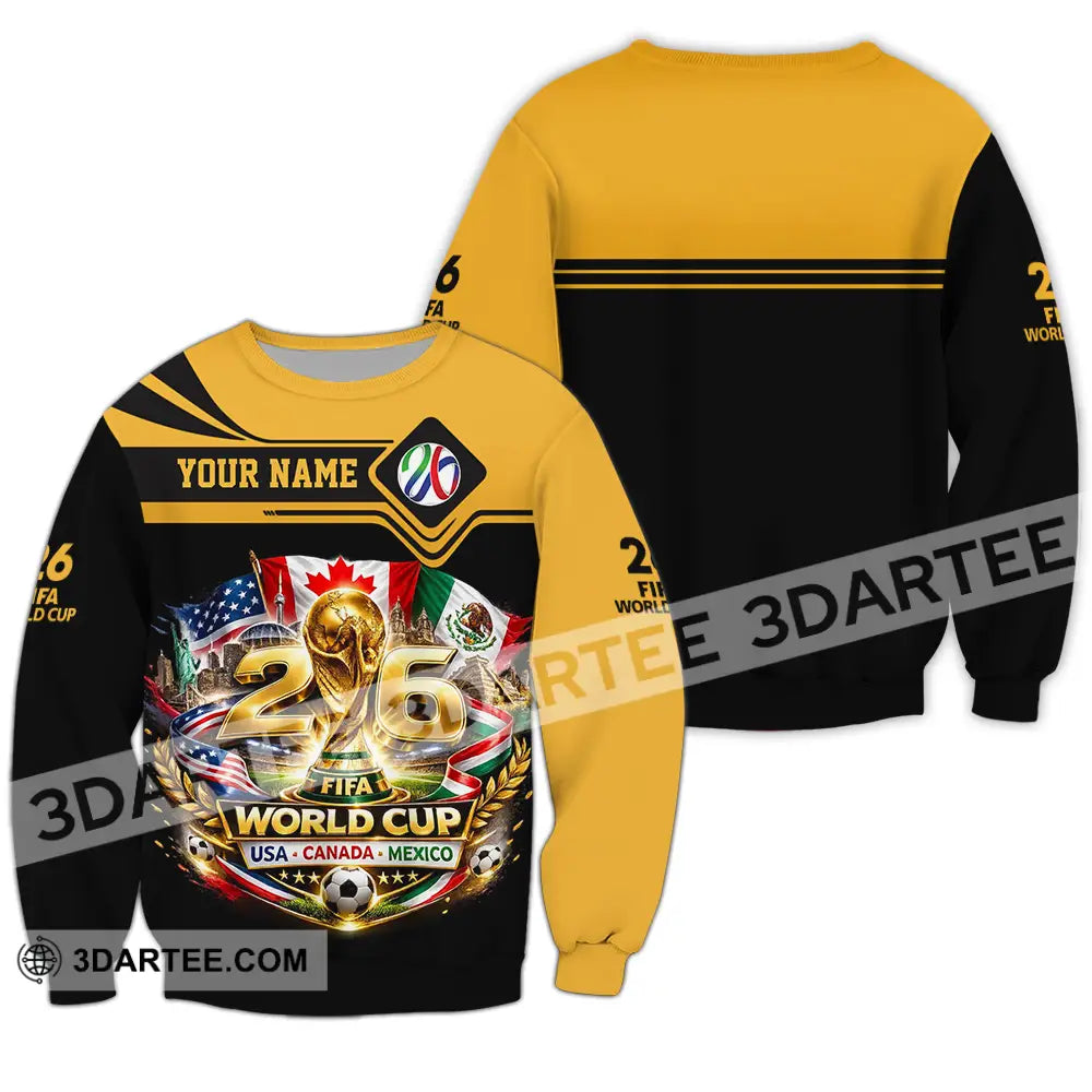 Unisex Shirt - Custom World Cup 2026 3D Shirt - Long Sleeve / S - T-shirt