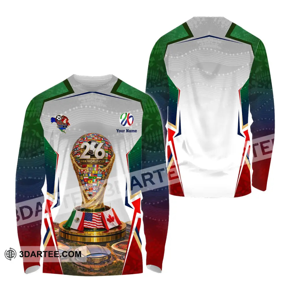 Unisex Shirt - Custom World Cup 2026 3D Shirt - Long Sleeve Shirt / S - T-shirt