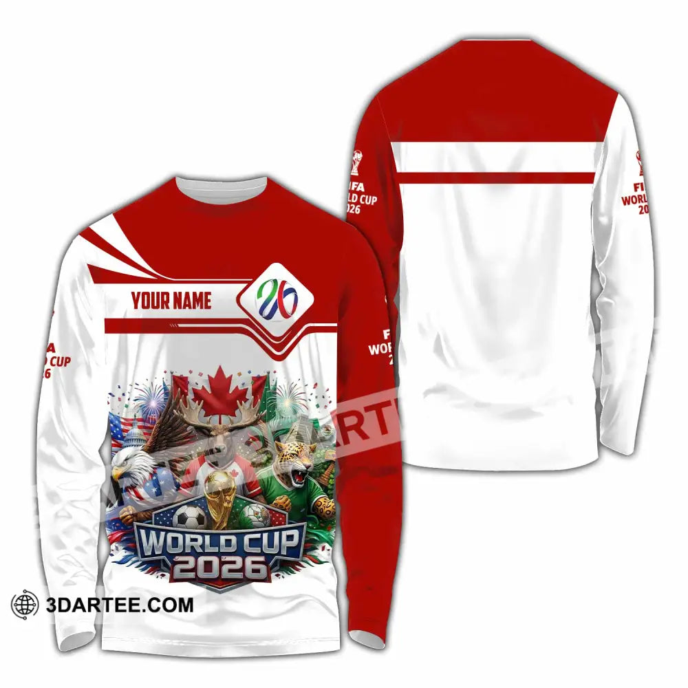 Unisex Shirt - Custom World Cup 2026 3D Shirt - Long Sleeve Shirt / S - T-shirt