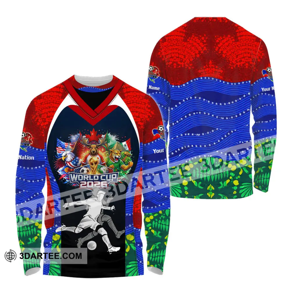 Unisex Shirt - Custom World Cup 2026 3D Shirt - Long Sleeve Shirt / S - T-shirt