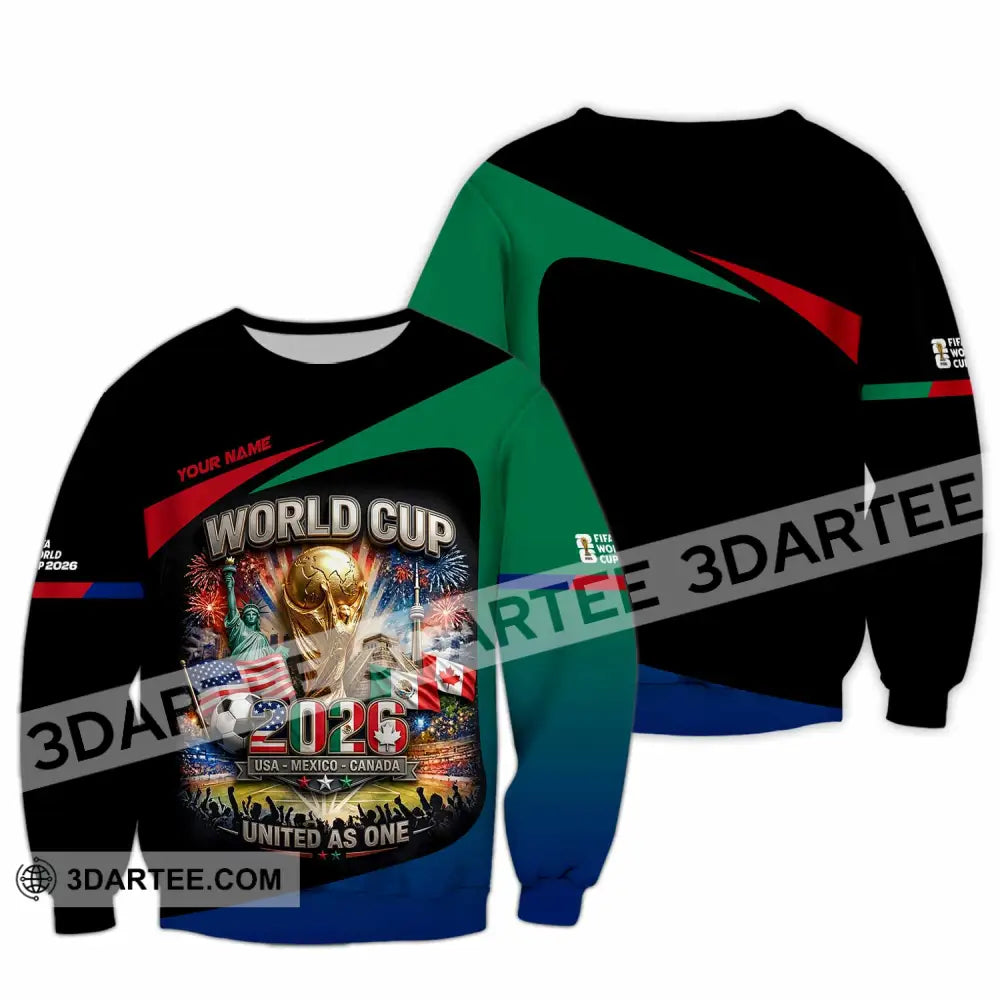 Unisex Shirt - Custom World Cup 2026 3D Shirt - Long Sleeve / S - T-shirt
