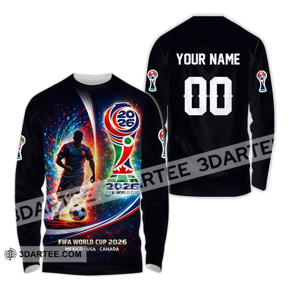 Unisex Shirt - Custom 2026 World Cup 3D Shirt Long Sleeve Shirt / S T-shirt