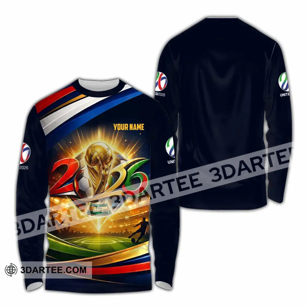 Unisex Shirt - Custom World Cup 2026 3D Shirt - Long Sleeve Shirt / S - T-shirt