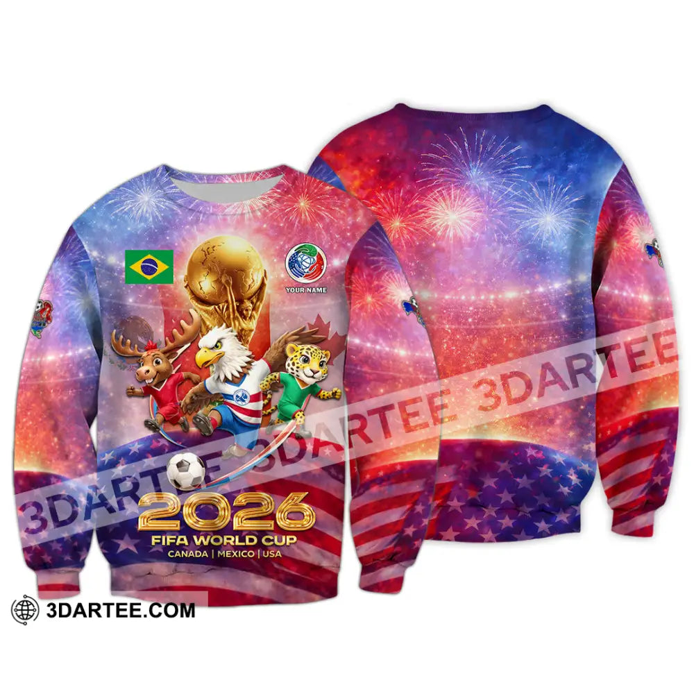 Unisex Shirt - Custom World Cup 2026 3D Shirt Long Sleeve / S T-shirt