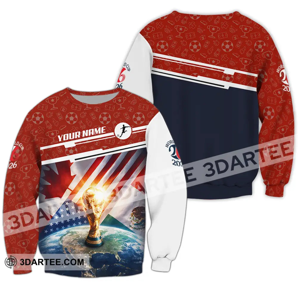 Unisex Shirt - Custom World Cup 2026 3D Shirt Long Sleeve / S T-shirt