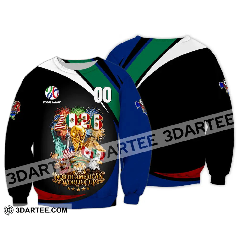 Unisex Shirt - Custom World Cup 2026 3D Shirt - Long Sleeve / S - T-shirt