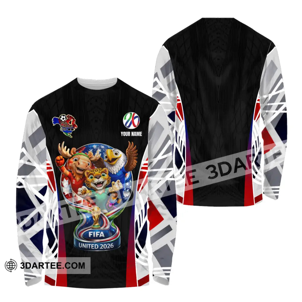 Unisex Shirt - Custom World Cup 2026 3D Shirt Long Sleeve Shirt / S T-shirt