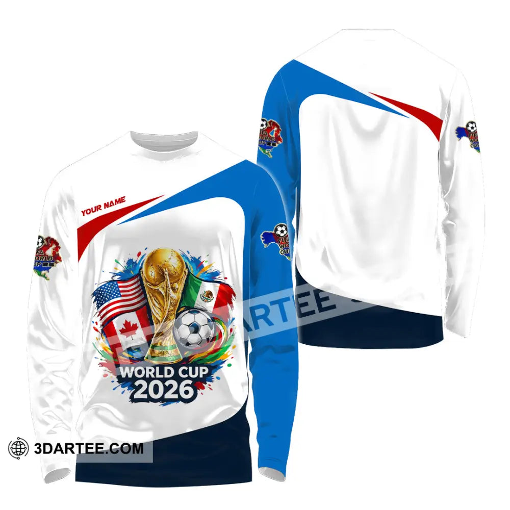 Unisex Shirt - Custom World Cup 2026 3D Shirt - Long Sleeve Shirt / S - T-shirt