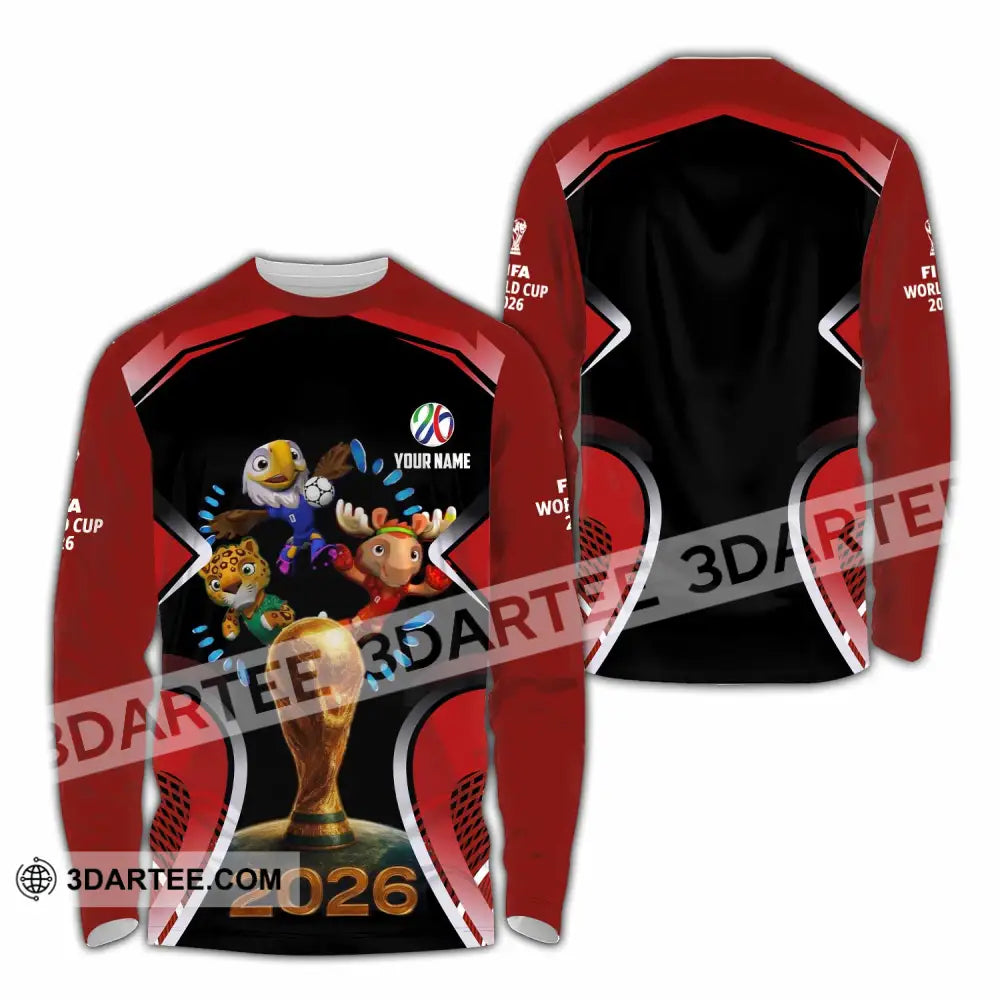 Unisex Shirt - Custom World Cup 2026 3D Shirt - Long Sleeve Shirt / S - T-shirt