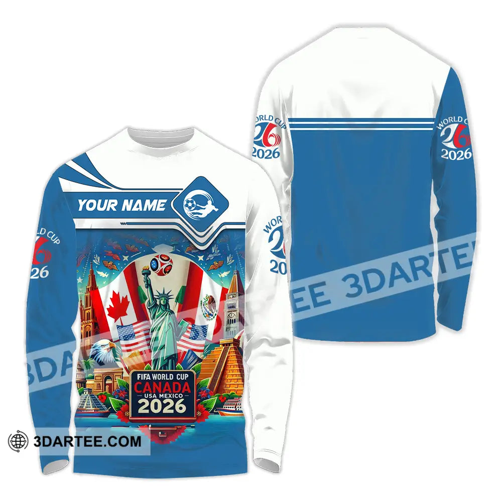 Unisex Shirt - Custom World Cup 2026 3D Shirt Long Sleeve Shirt / S T-shirt